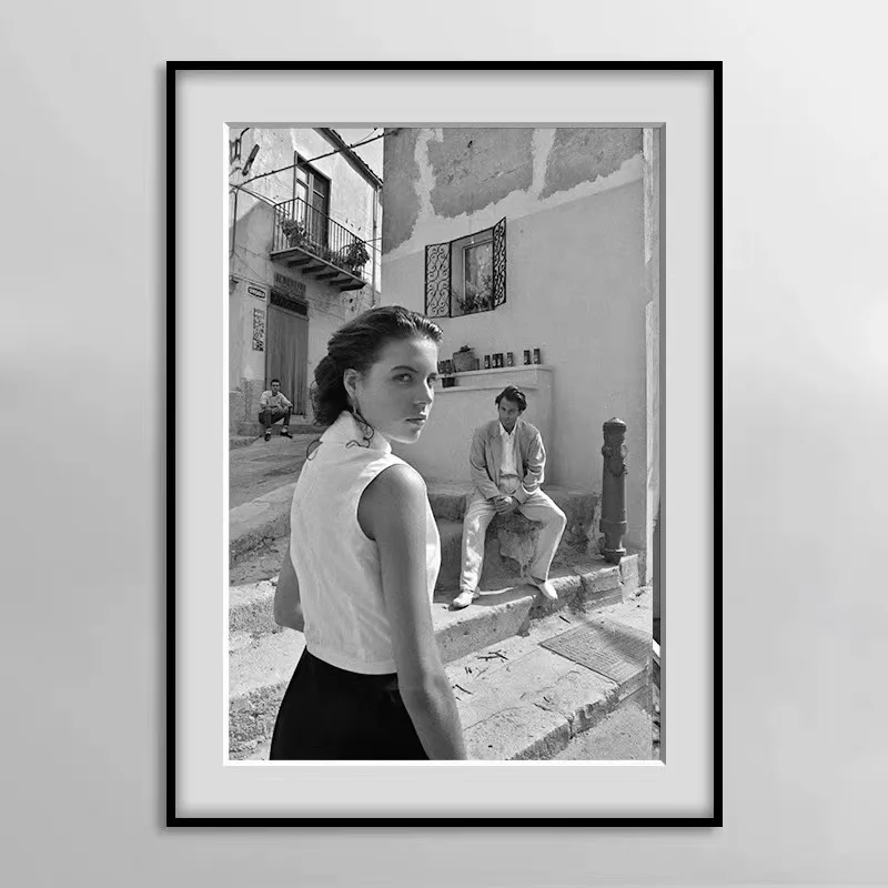 Фотографический натюрморт Фердинандо классическая черная с белой открыткой Картина на холсте Постер для гостиной настенная живопись