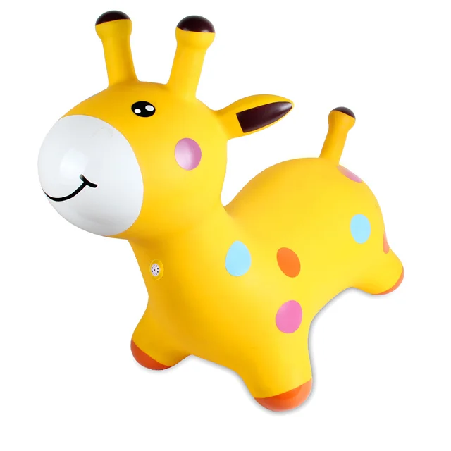 PVC Inflatable  Jumping Horse Kids Ride On bouncing animal Hopper toy