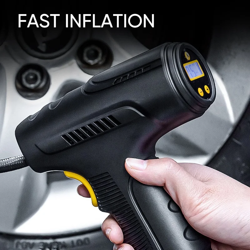 Tire Inflator Portable Air Compressor Cordless Digital Electric Tire Pump Fast Inflation Smart Air Pump for Car Bicycle Ball