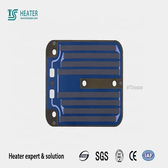 Fast thick film  heater circuit heating thermal resistors thick film heater