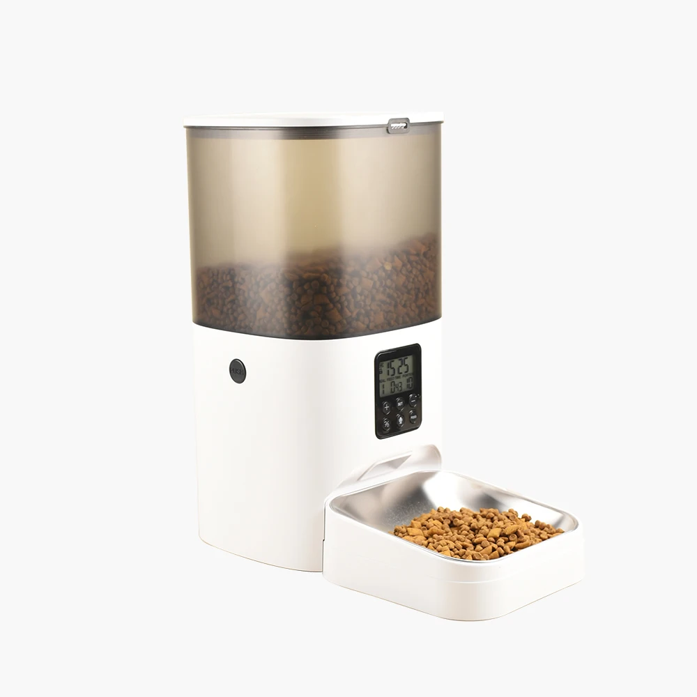 Hot Sell Smart 6L Automatic Pet Food Feeders Dry Food Dispenser with Camera Wifi Remote Control