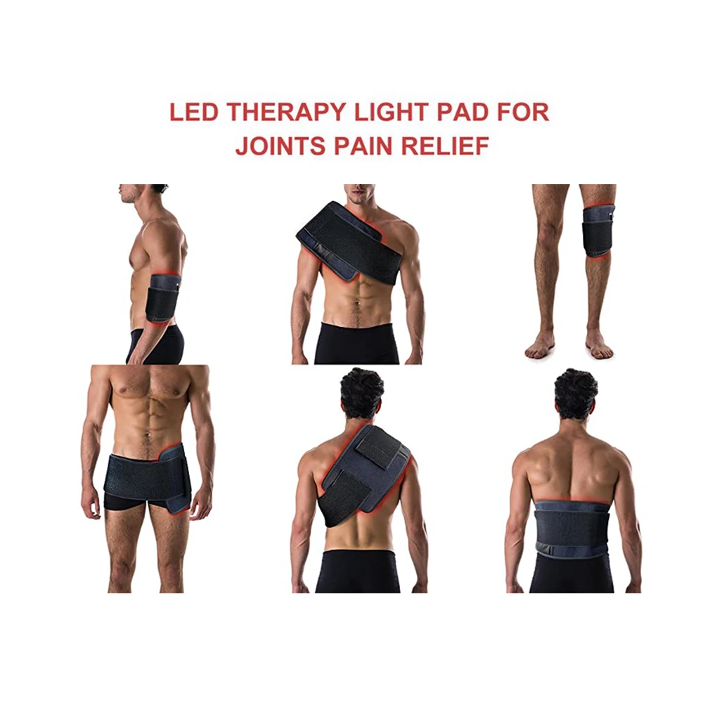 AZURE  Led Large Light Therapy Pain Relief Belts  Red Light Waist Pad 660nm 850nm Slimming Belt