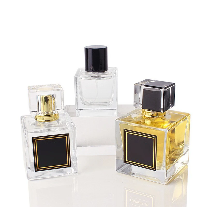 New style cube 50ml100mlperfume bottles wholesale dubai empty perfume bottle design