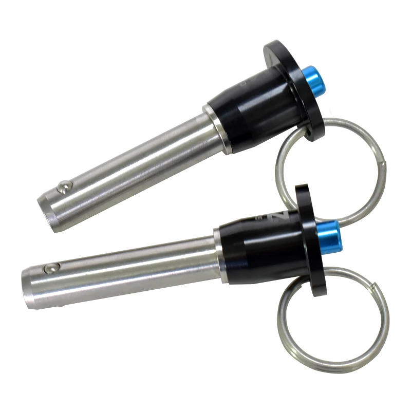 Stainless Steel 304 316 M8 M10 Spring Lock Pins Flat Round Head Push Button Handle Quick Release Ball Locking Pin