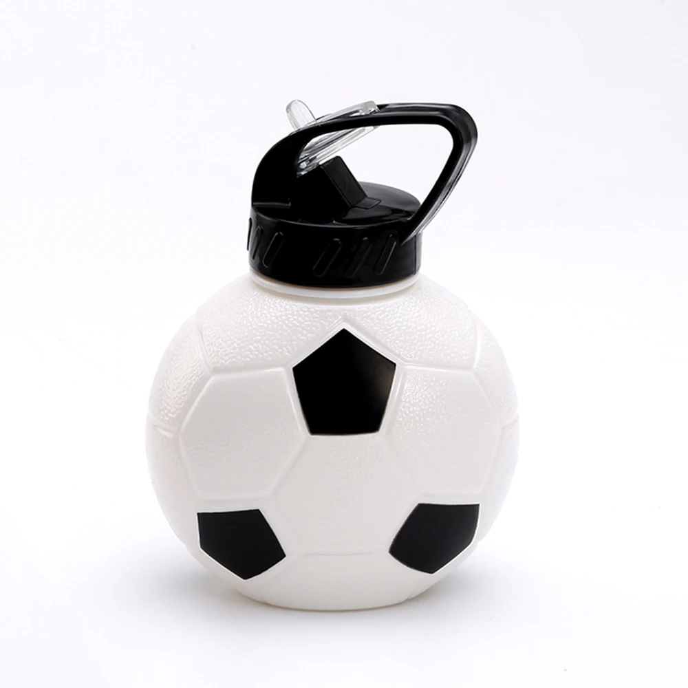 Football shaped 650ml children plastic sport drinking water bottle basket ball designed bottle