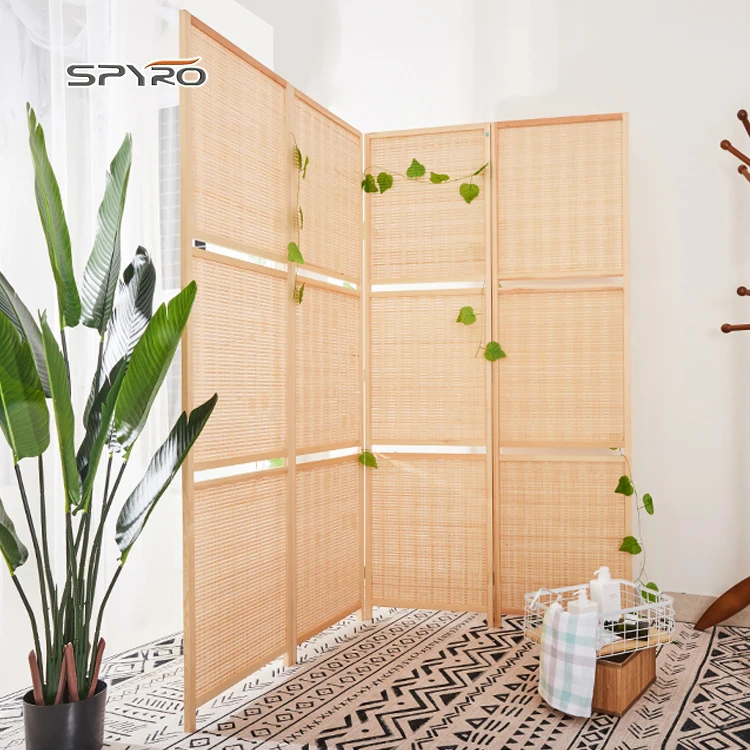 Woven Room Dividers Hand Weaving bamboo Divider Privacy Partitions Screen For Sale