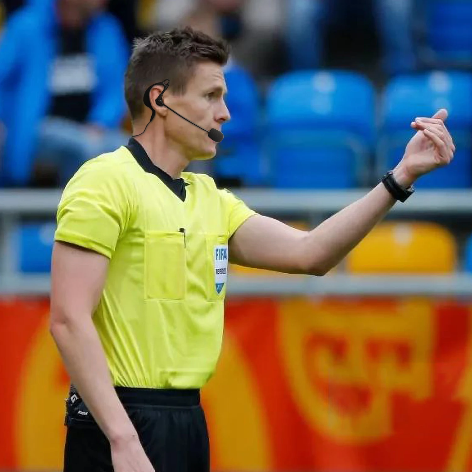 FODSPORTS V6 V4  Football Referee wireless intercom ear-hook earphone waterproof