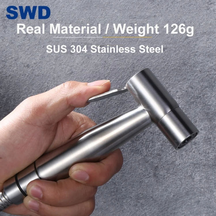 China Stainless Steel Hand Held Toilet Bidet Sprayer Bathroom Shower Water Spray Head