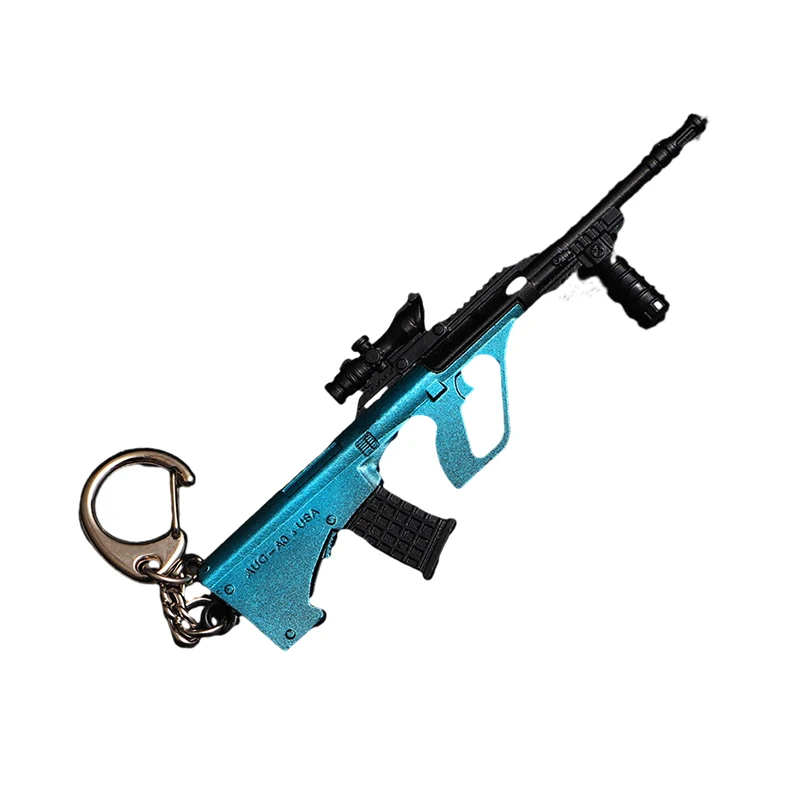 Wholesale Custom Design Zinc Alloy Keychain Gun Mini Small Gun Key Chain Metal Grifts Toy Pistol Keychain Keyring