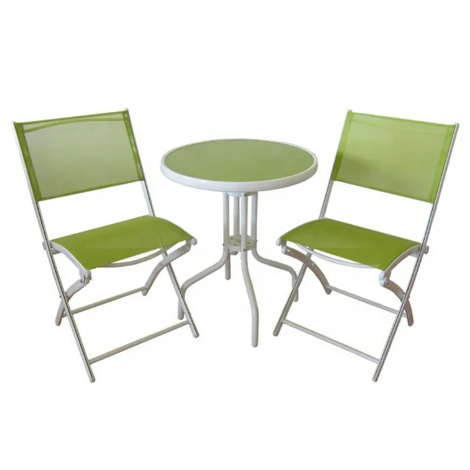 Uplion 3PCS garden furniture set table chair set outdoor patio folding dining table chair set