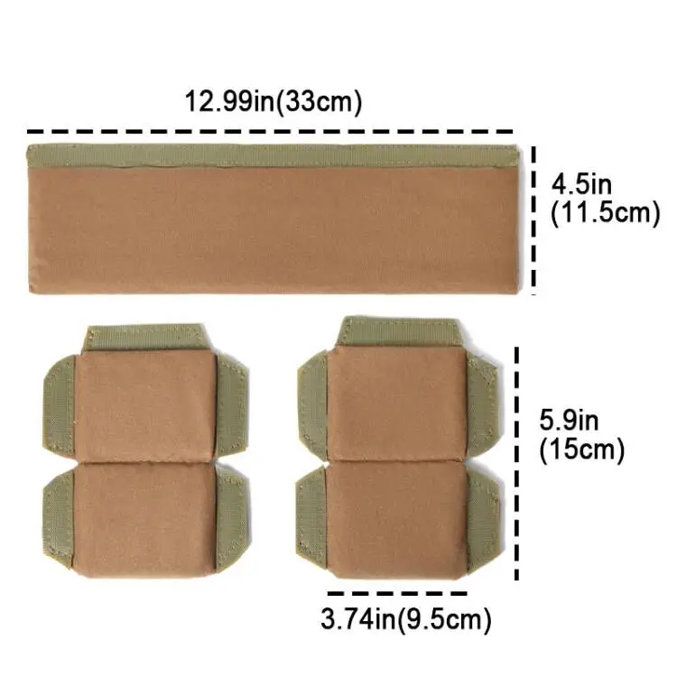 3 PCS Thick Padded DSLR Camera Insert Removable Photography Shockproof Dividers Insert Partition