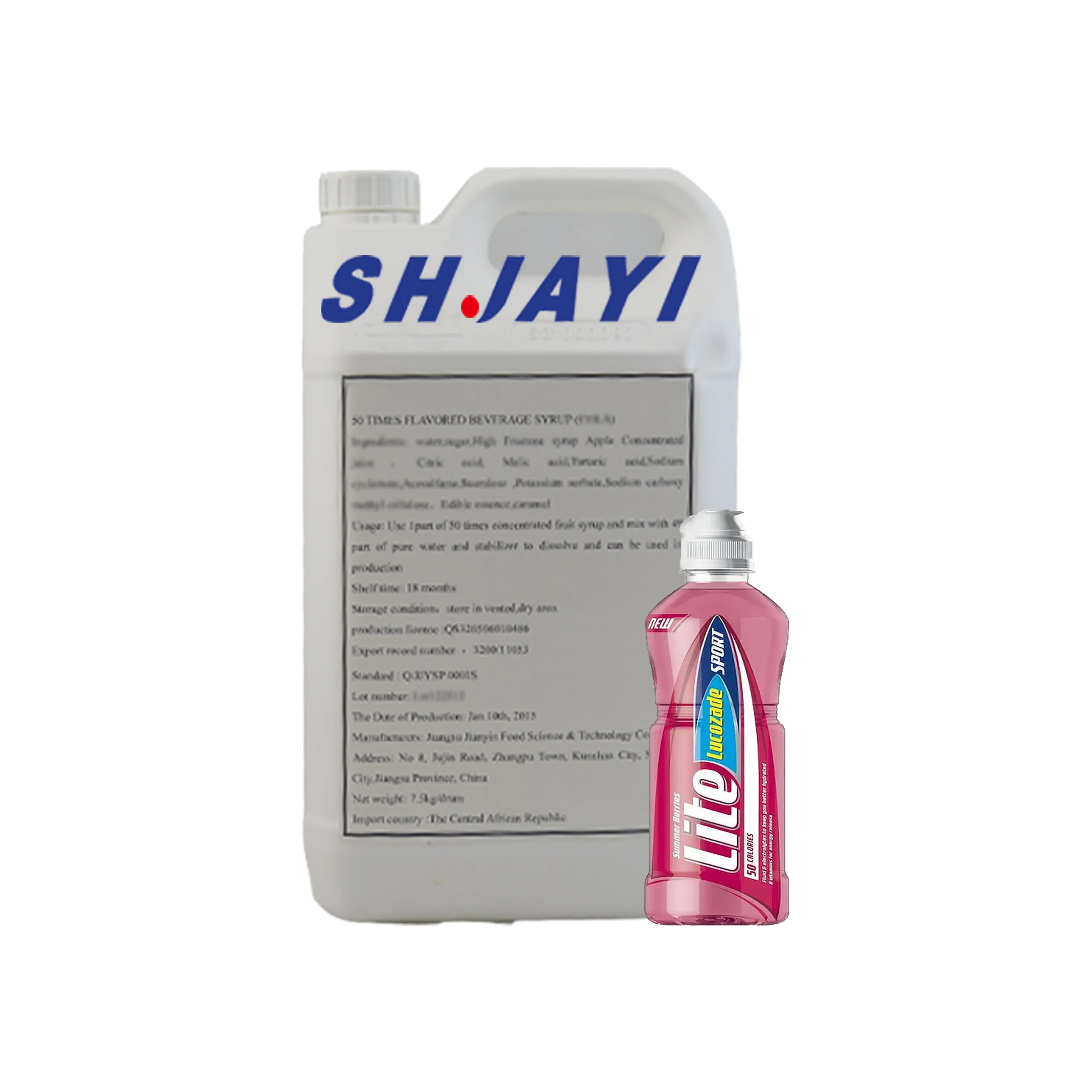 hot-selling Beverage Base New 50 Times SHJAYI Concentrate zero calorie energy drink syrup-lucozade flavor Soft Drinks Formula