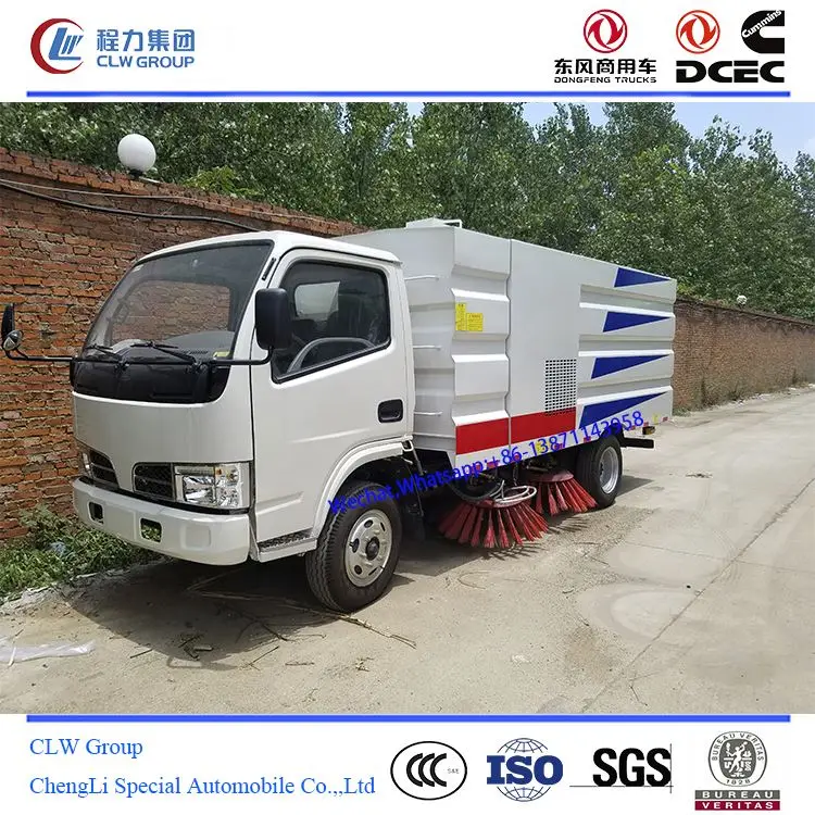 3 тонны на подметально-уборочную дорожную машину грузовик с 4 щетка Тип