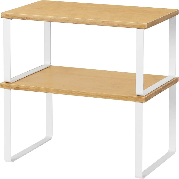 Kitchen Corner Cabinet Stackable Countertop Organizer Shelf Storage Rack Custom