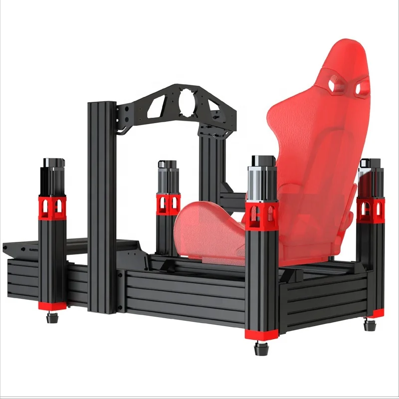 Amusement Kids Adult Dynamic Racing Car Game Racing 40160 Aluminum Four-axis G-force electric cylinder Simulator Cockpit Machine
