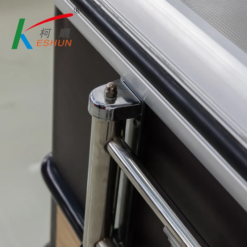 Durable Stainless Steel Supermarket Checkout Counter Cashier Desk for Sale