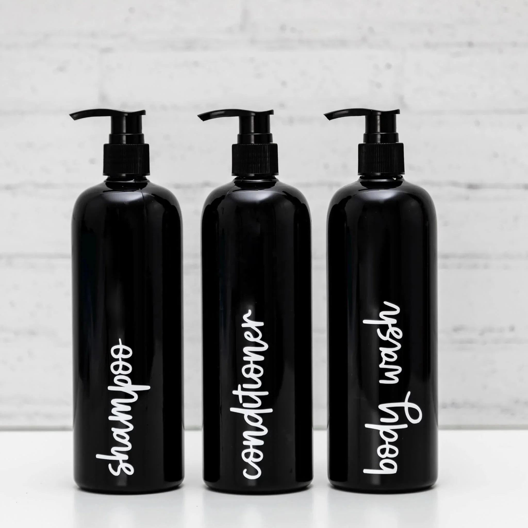 New Design Cosmetic Shampoo Body Wash Shower Gel Essential Oil Plastic Rectangle Soft Touch Squeeze Bottle With Cap 350Ml