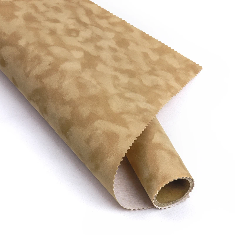 Нетканый Флокированный черный бархатный материал обивка клейкая бархатная