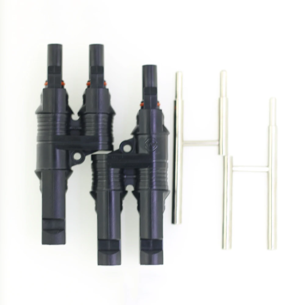 Solar  Branch Connector Suppliers PV Solar Branch T Connector Suppliers 2 Into 1 T-Branch Solar Connector Suppliers