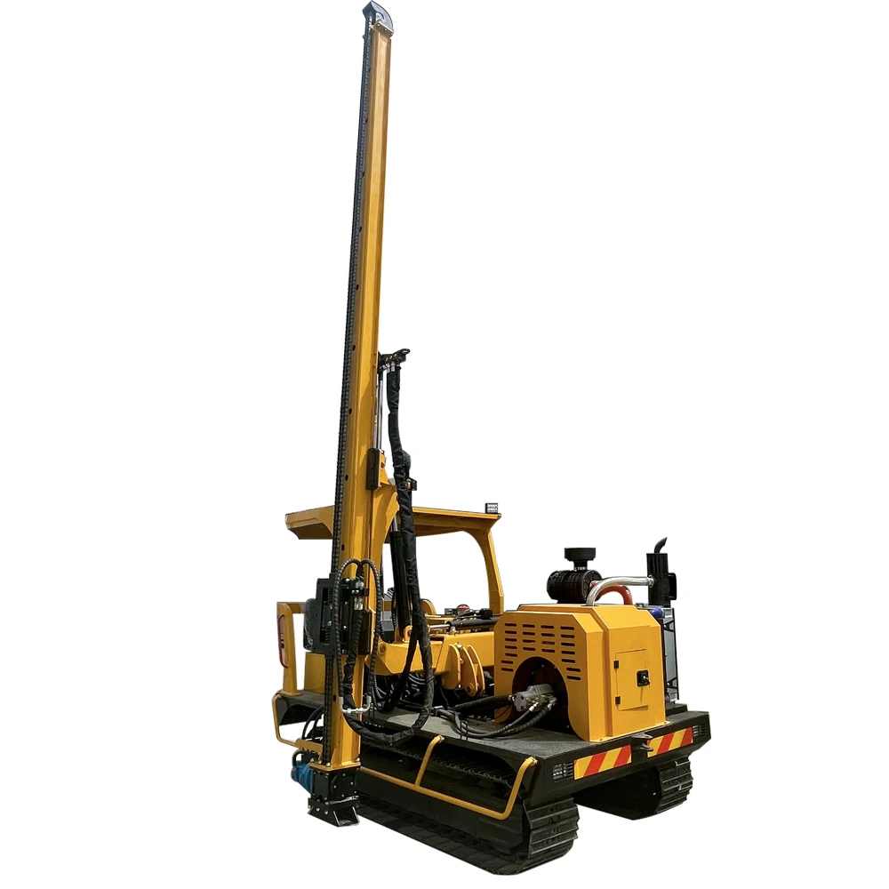 Useful engine Wear-resistant long service life and high efficient Solar Screw Pile Driver Photovoltaic Piling Machine