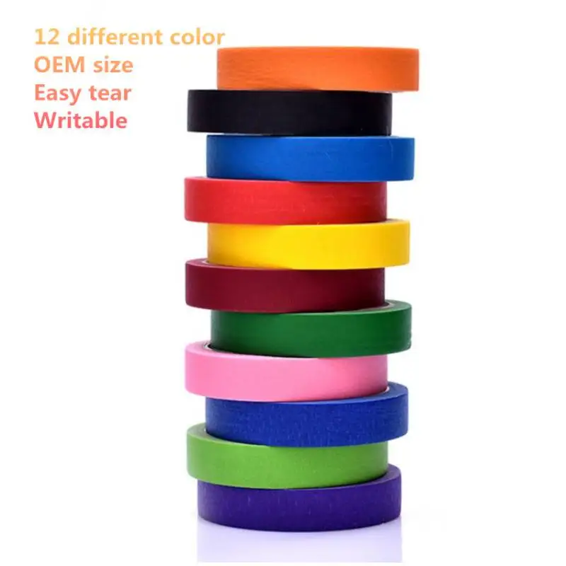 Paint Decoration Sewing Paper High Adhesive an Heat Resistant Tape Paint Yellow Washi Tape