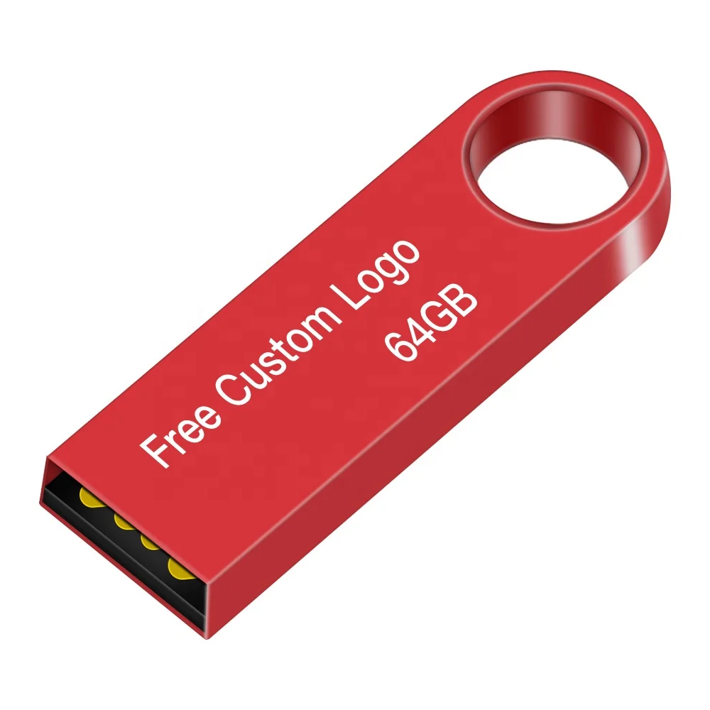 Custom logo Brand Printing Flash Drive 4GB 16GB 32GB 64GB 128GB Metal USB Flash Drive