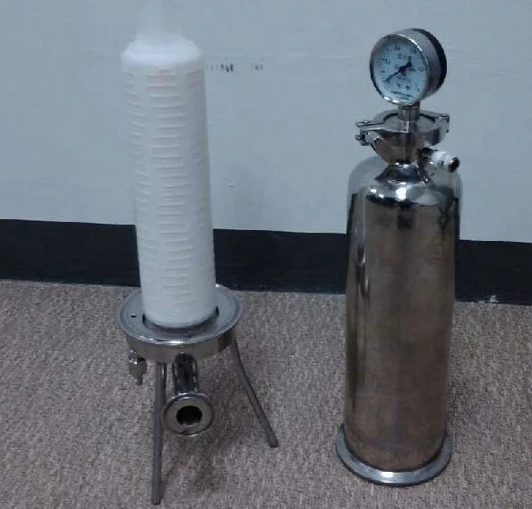 Multiple Layers Nylon 66 Pleated Filter Cartridge 0.22/0.45 Micron with Good adsorption of protein Interface with DOE 222 226