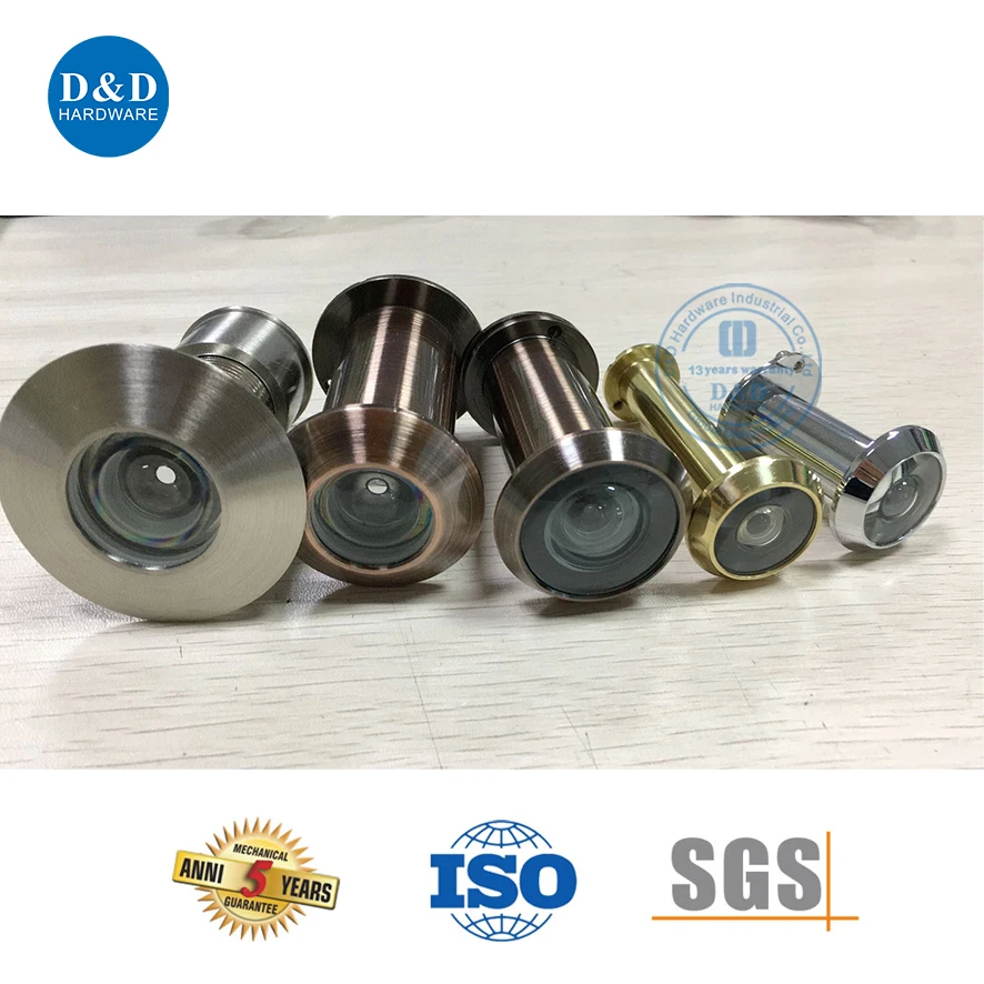 Wide Angle and Good Security 180 Degree Antique Copper Door Spy Eye Hole Viewer For Hotel Home Bedroom