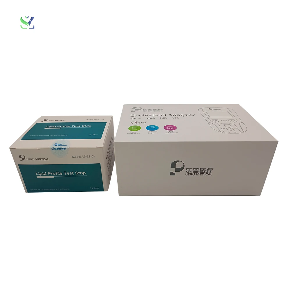 SZ Portable self-test Lipid Profile Meter Blood For Cholesterol Testing Machine Equipment Cholesterol Test Kit