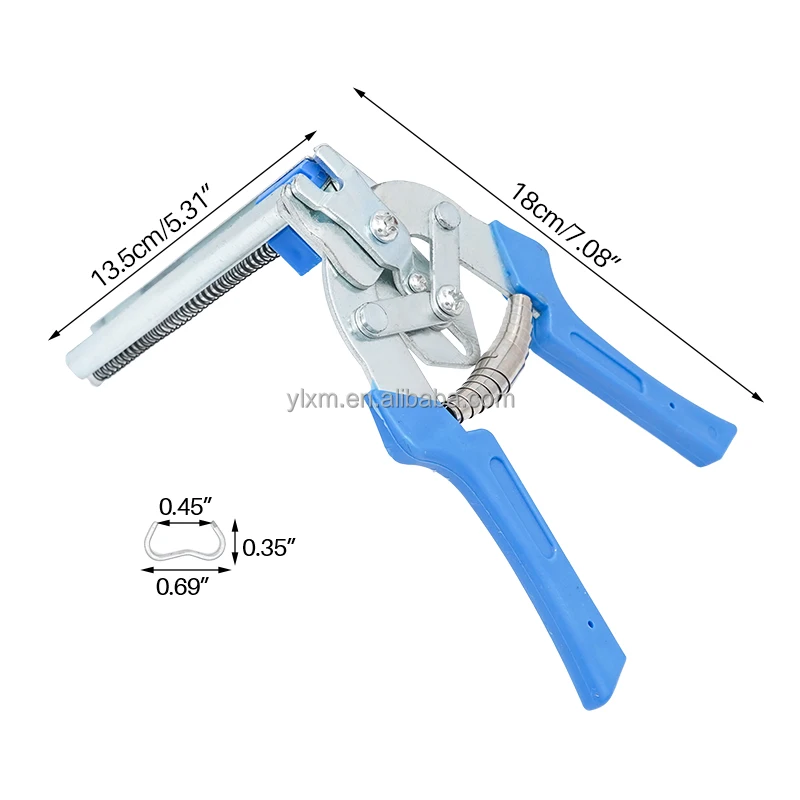 1 Box M Nail with Plier Pack Rabbit Wire Cage Installation Tools Chicken Quail Clamp Animal Assemble