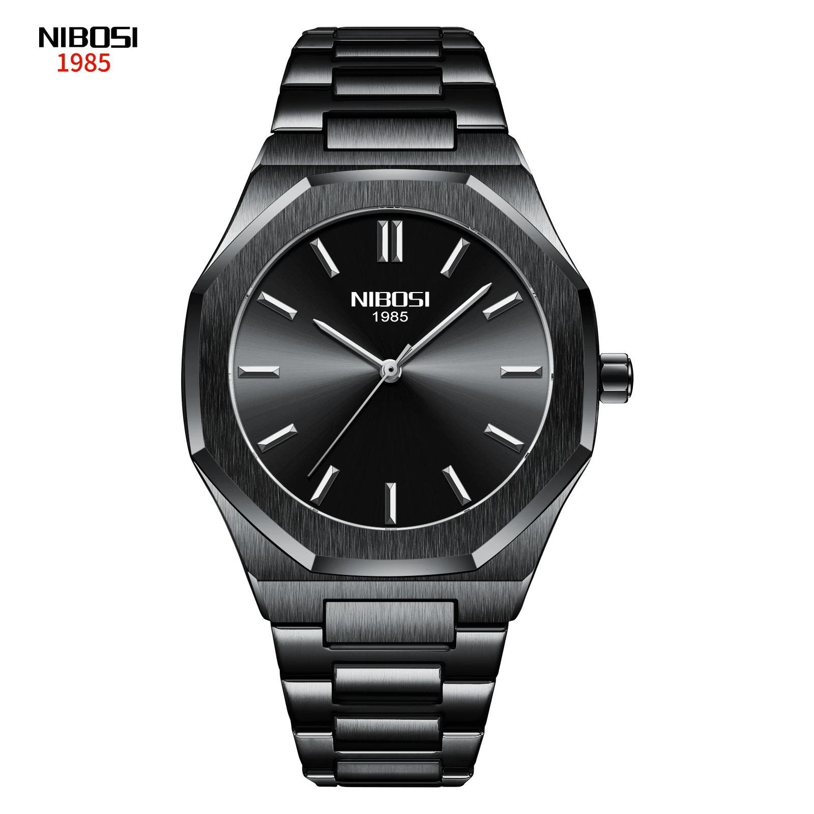 NIBOSI 2520 Reloj задняя часть из нержавеющей стали Япония Movt официальные часы с хронографом для мужчин