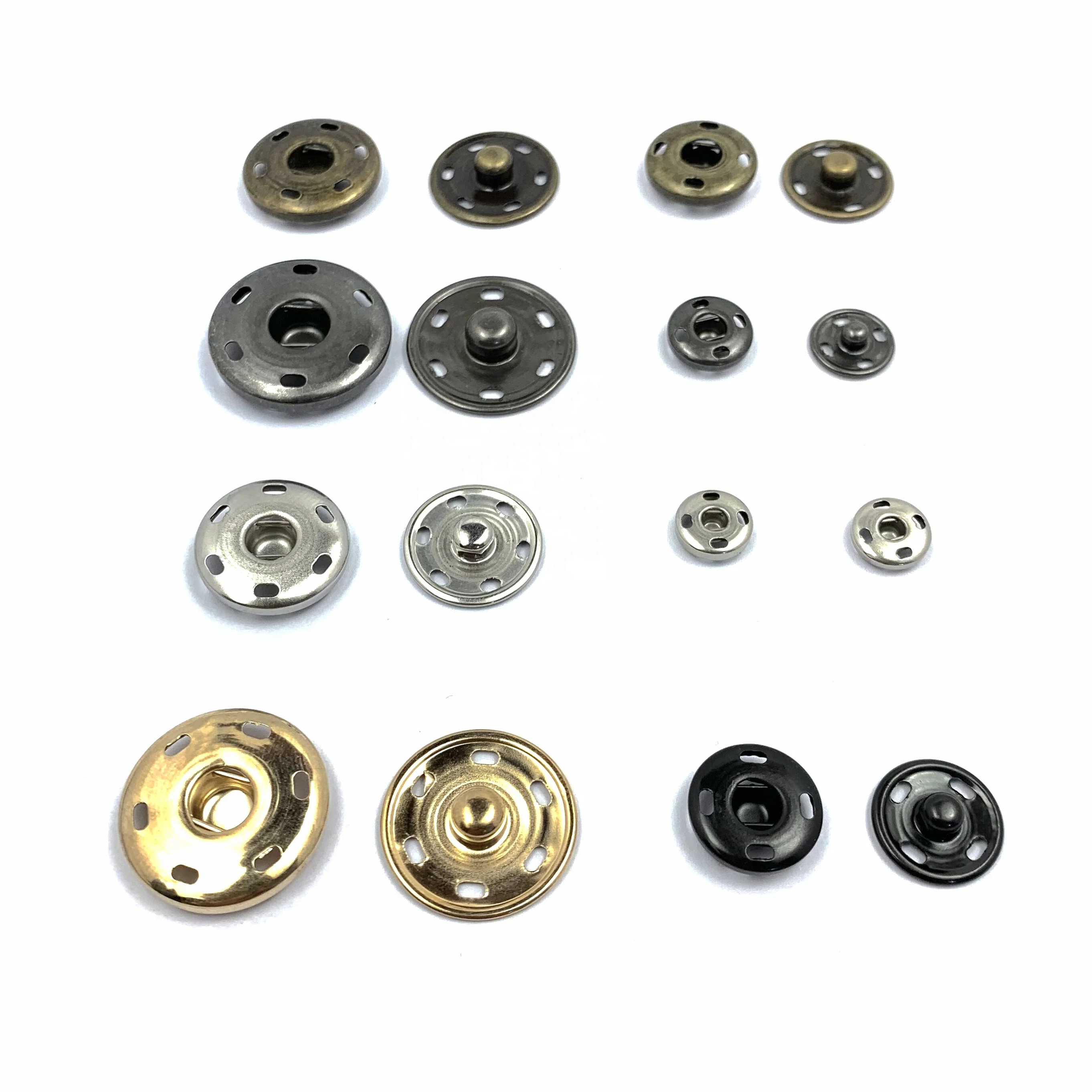 Оптовая продажа по индивидуальному заказу низкая цена 2 шт. невидимая металлическая шитье из нержавеющей стали скрытая нажимная кнопка