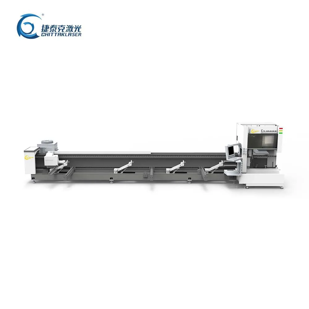 Stainless steel tube round metal tube cutting 1500w fiber laser cutting machine Tube laser cutting machine