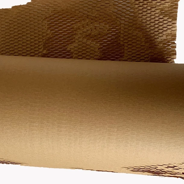 Void filling eco-environmentally honeycomb kraft paper with chocolate color for protective packaging material