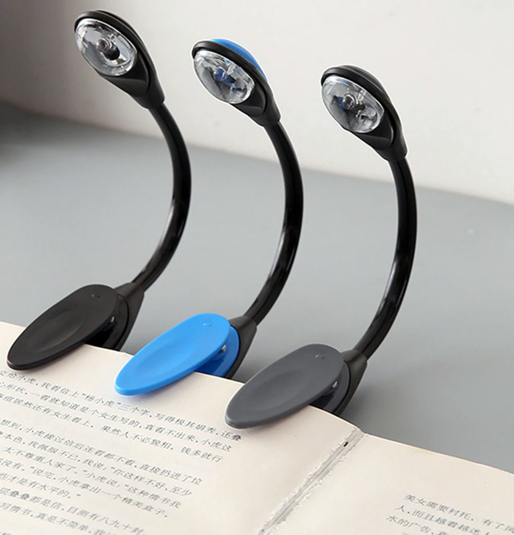 Mini LED Book Cilp Night Light Flexible Book Reading Lamp For Kids Children
