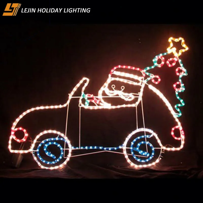 new product  cheap price 3d train christmas rope light