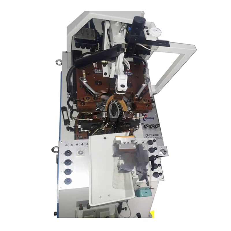 Chenfeng automatic glue toe lasting cementing machine 9 pincers CF737MA Shoe making machine with good quality and working well