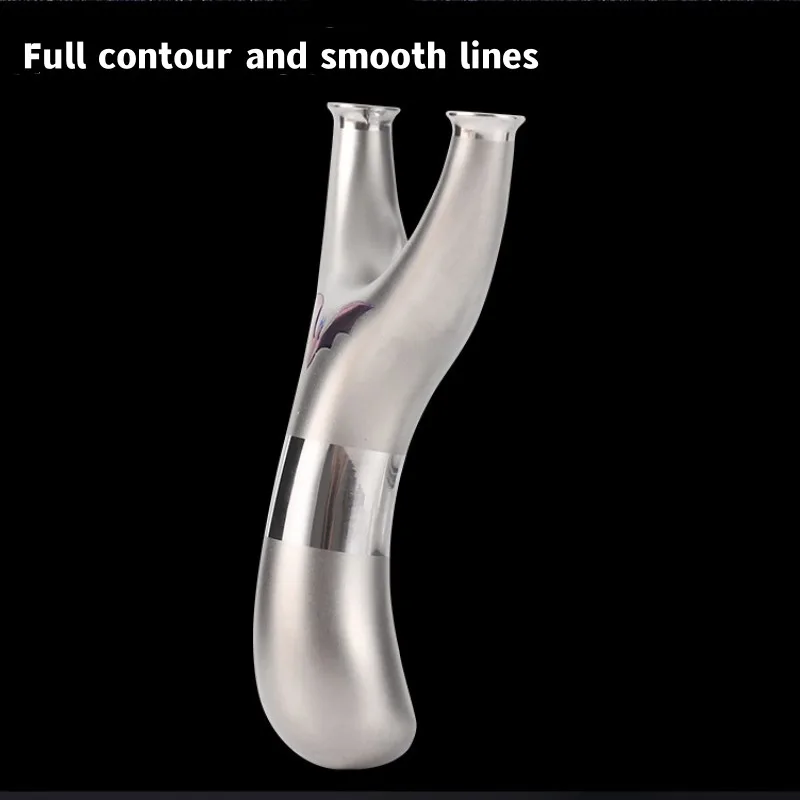 New TC21 Titanium Alloy Slingshot Flat Leather Slingshot Mirror Face Flying Tiger Outdoor Shooting Competitive Hunting