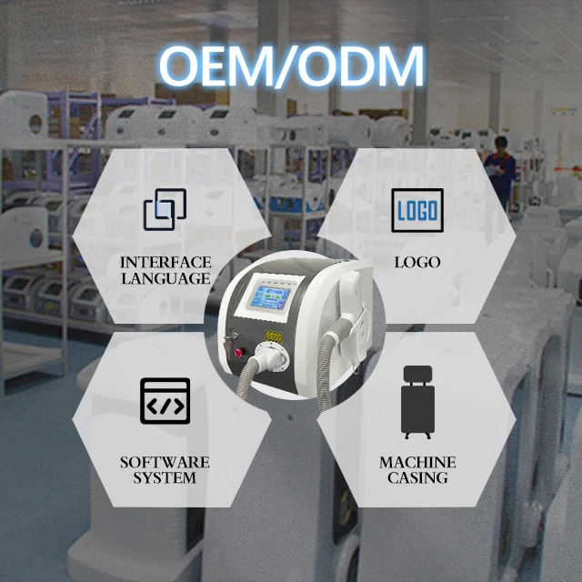 factory price Q Switch nd yag laser 532nm 1064nm 1320nm Tattoo Removal Machine, mini peel black doll  with ce iso certificate