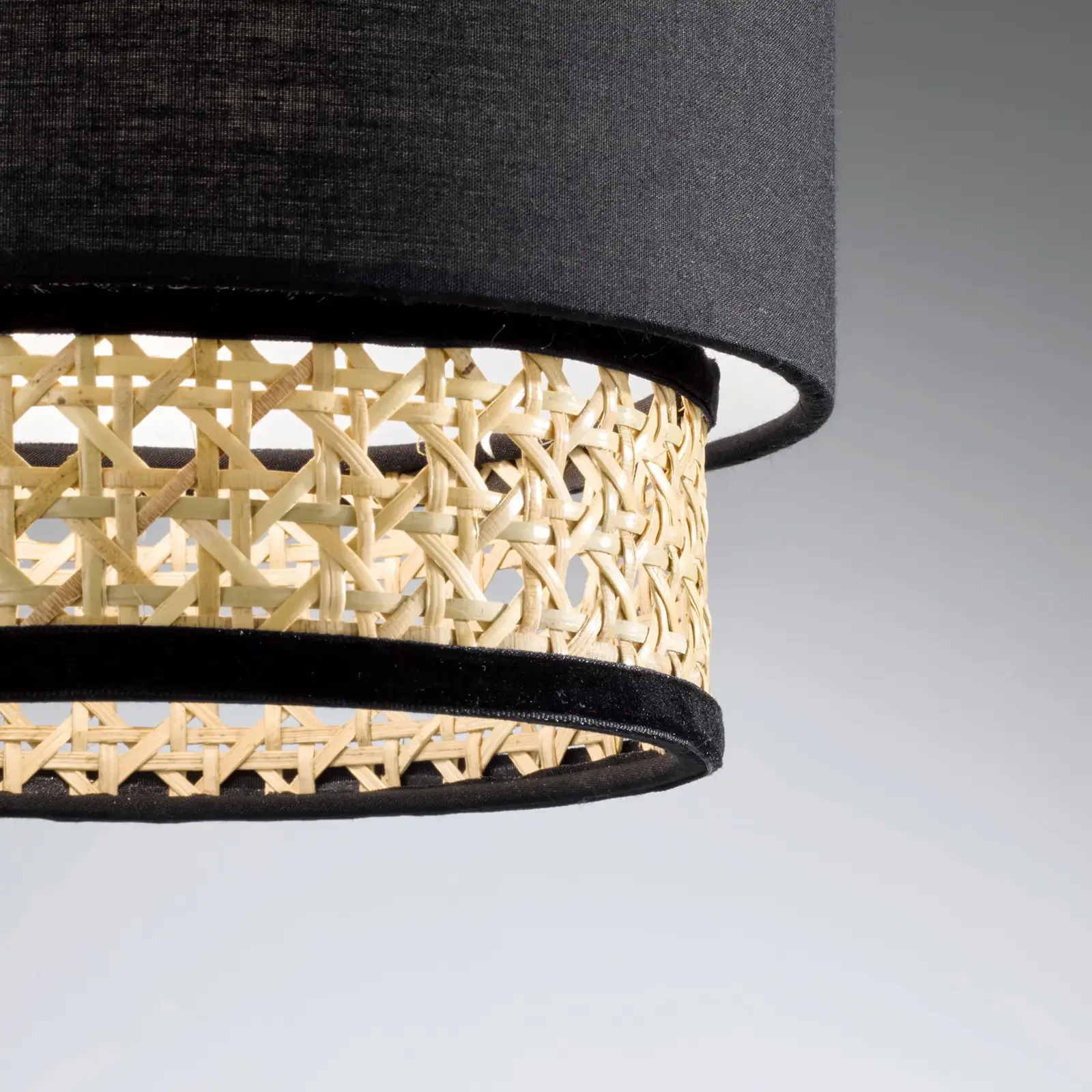 Modern Nordic Handmade Rattan Bamboo Woven Lampshade Hanging Chandelier Pendant Light Lamp For Home Cafe Living Room Restaurant