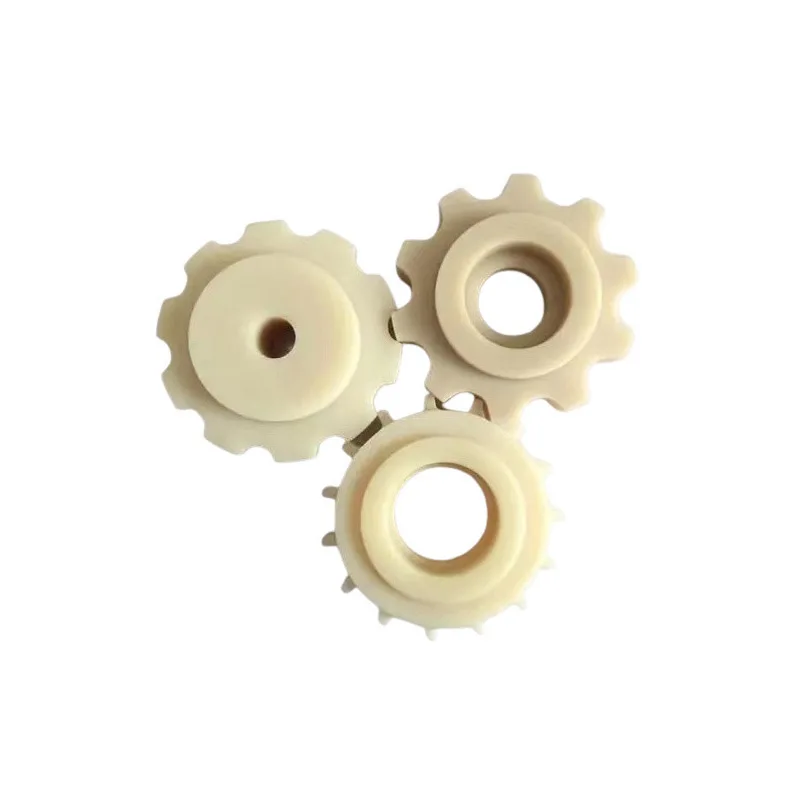 Customized transmission tooth gear wheels cnc machining nylon plastic sprockets gear