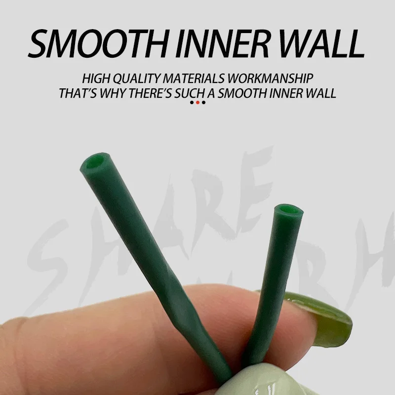 2M Carp Fishing Terminal Tackle Soft Silicone Anti Tangle Rig Tube Sleeves Carp Fishing Sleeves Accessories