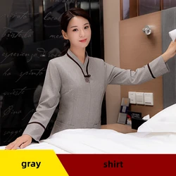 2022 new fashionable Chinese style waiter costume Catering and hotel service staff clothing clothes manufacturers