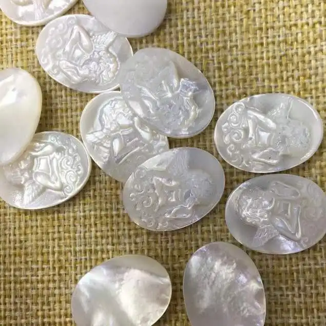 Ракушки для украшений, швабра в форме ангела, ракушка, жемчуг, перламутр, ракушки, бусины для бижутерии «сделай сам»