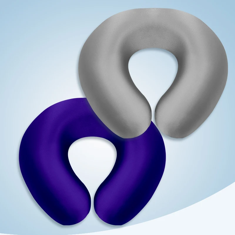 Factory price custom label silk u type pillow foam particles filled with 100% silkworm silk travel neck pillow