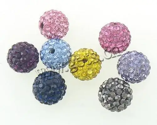 New rhinestone beads Clay beads jewelry making bulk Round 78 pcs rhinestone & Mideast 612378