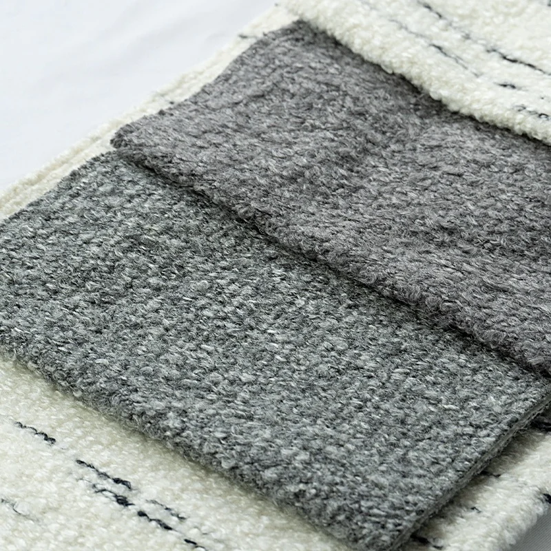 New Arrivals Textile Material Wholesale Heavy Weight Luxury Modern Comfortable White Boucle Upholstery Fabric For Furniture