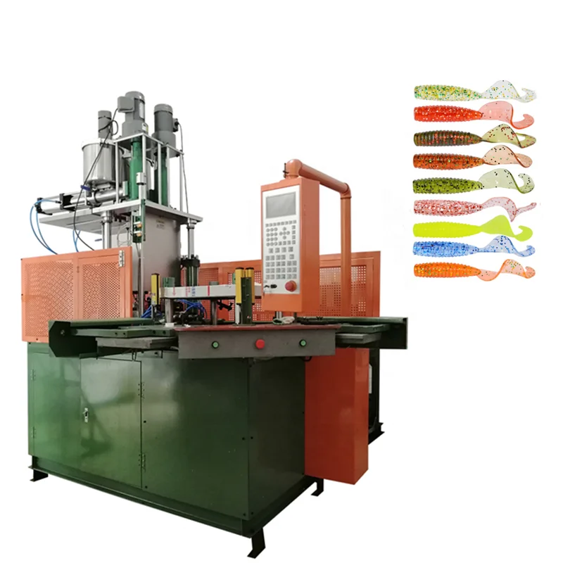 
CE Certification vertical automatic fishing lure Soft Plastic making injection machine 