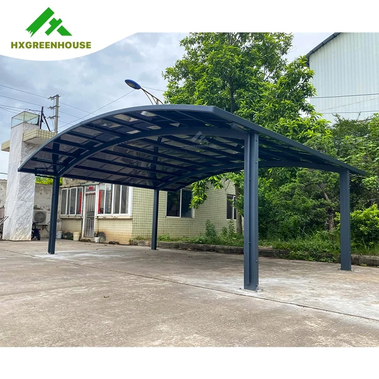 Folding Aluminum Carport Garden Shed Awning Canopy Outdoor Balcony Car Waterproof Black Carport