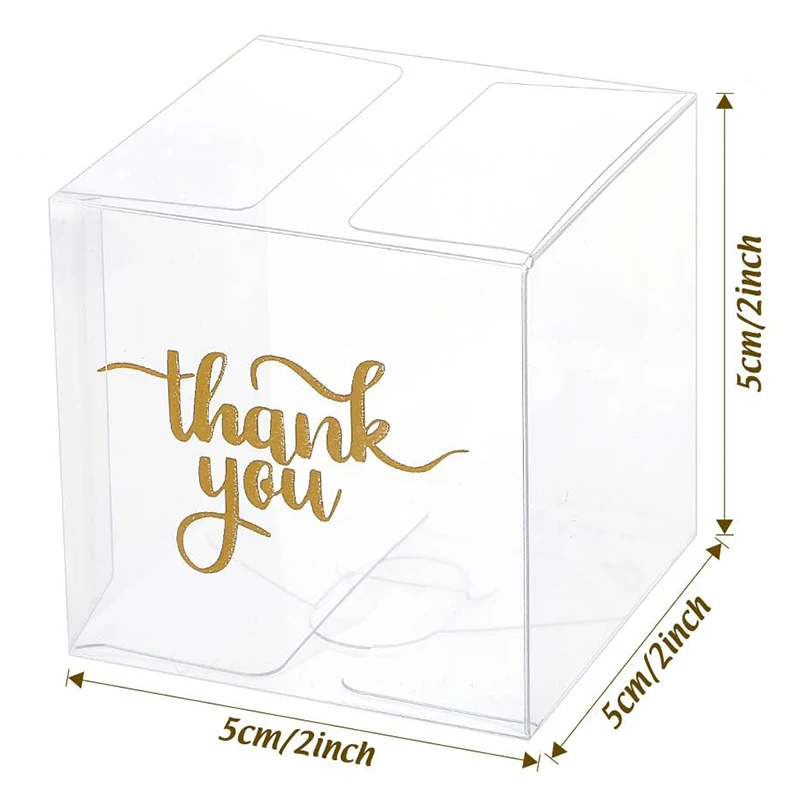 Custom Clear Wedding Favour Boxes Clear Pvc Box Party Plastic Packaging Guest Wedding Favour Packaging Gift Boxes